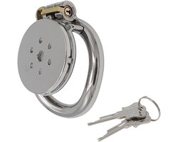 Chastity Cage Metal Male Chastity Device with Stainless Steel Tubing Dark Lock Design Penis Cage for Men BDSM Bondage Penis Cage Sex Toys for Couples (40MM)