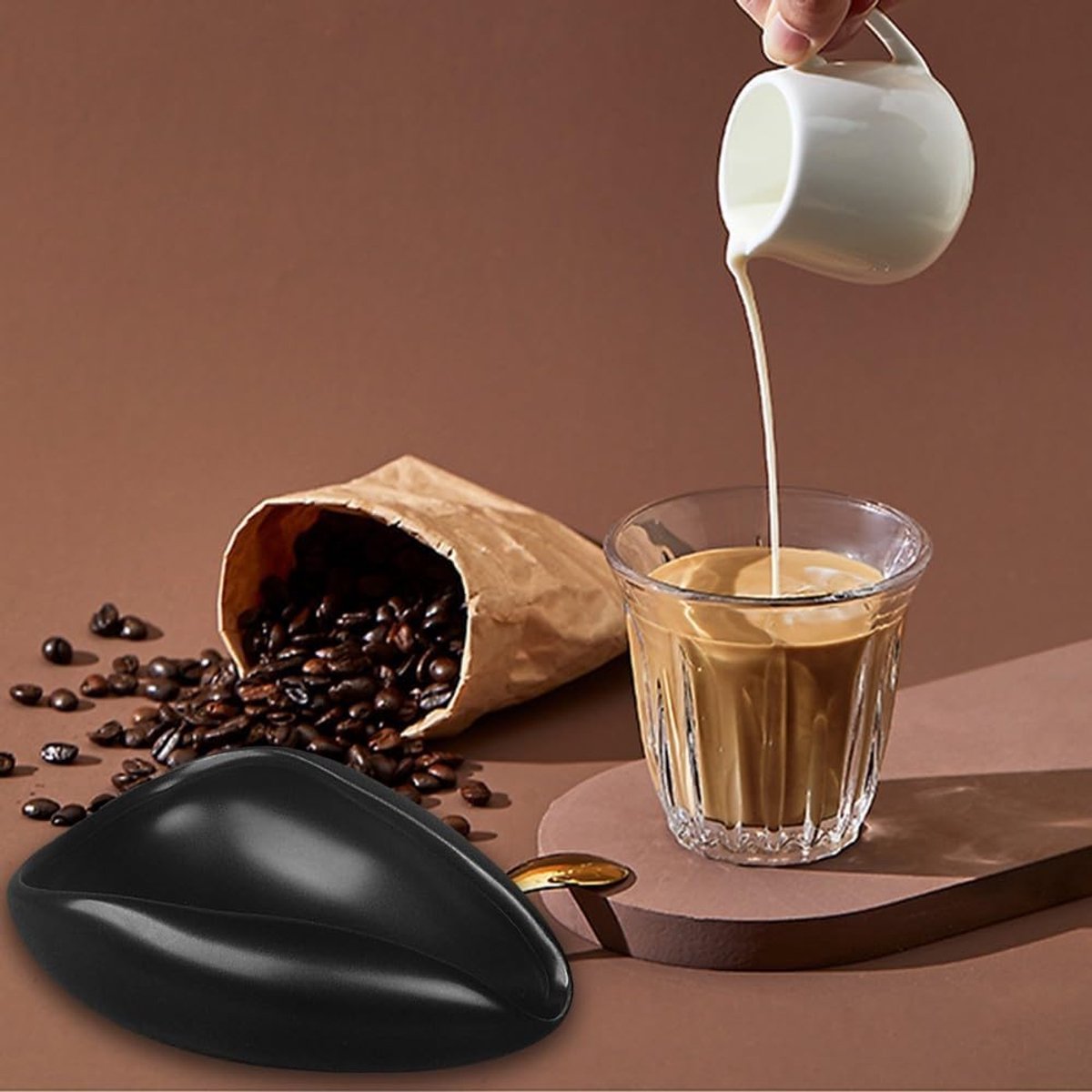 Koffie Doseerlade, Zwarte Koffiebonen Doseerbeker, Koffie Meetinstrument voor Koffie of Thee, Koffie Bar Accessoires