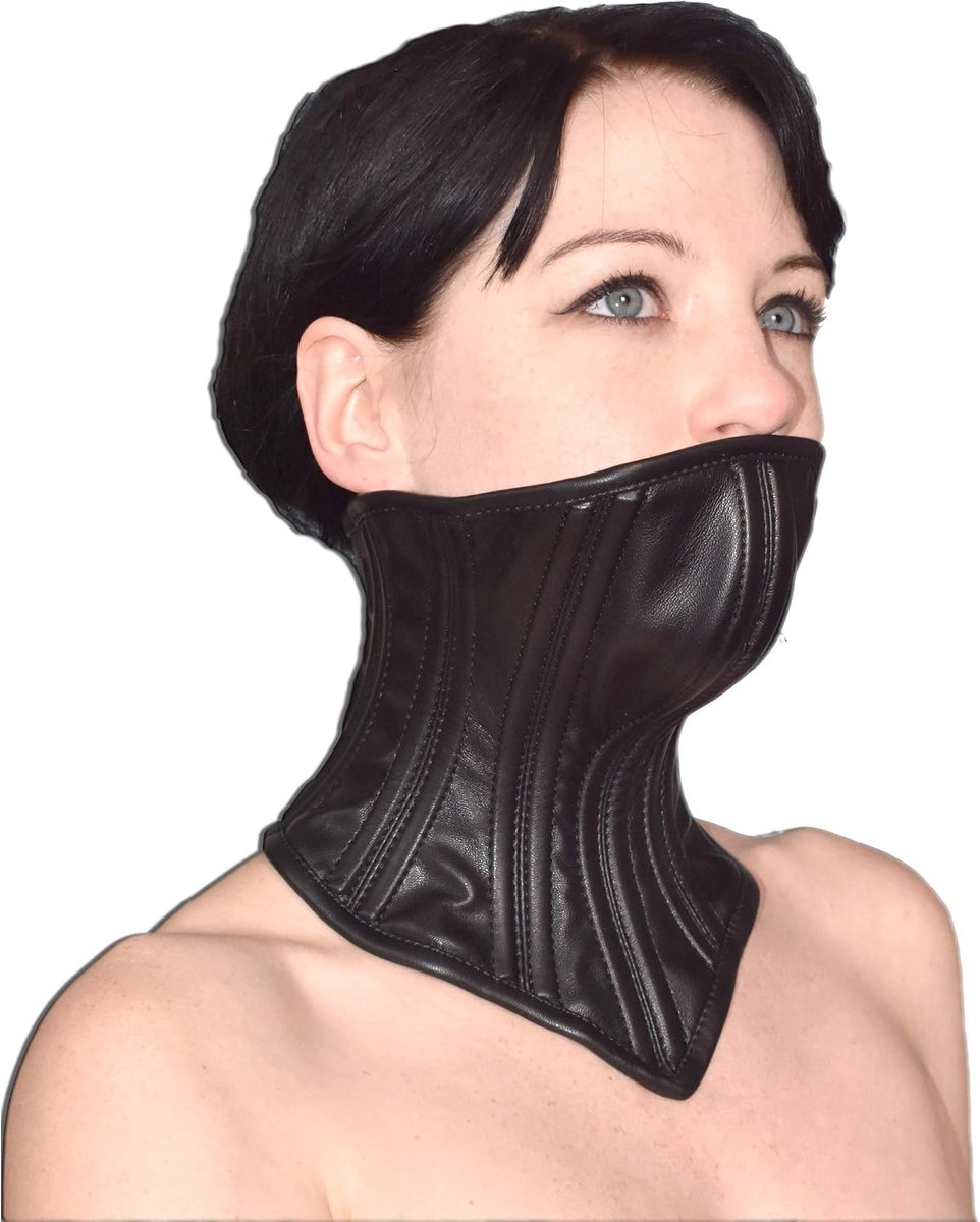 Collar Halskorset – BDSM Halsband afsluitbaar zwart