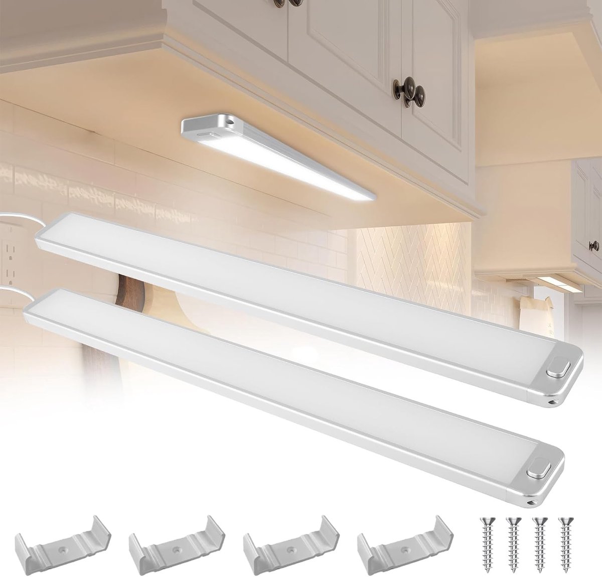 228 leds, 2000 lm, 10 W, 12 V, auto-led-binnenverlichting met aan-/uitschakelaar, 42 cm, 6000 K, sfeerverlichting, auto, compatibel met auto, camper, vrachtwagen, boot, verpakking van 2 stuks