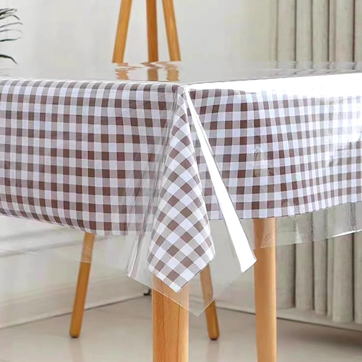 Transparante tafel film 100 x 180 cm - PVC - Wasbaar en niet-deformeerbaar - Beschermt tafel tegen krassen - ShopVlot