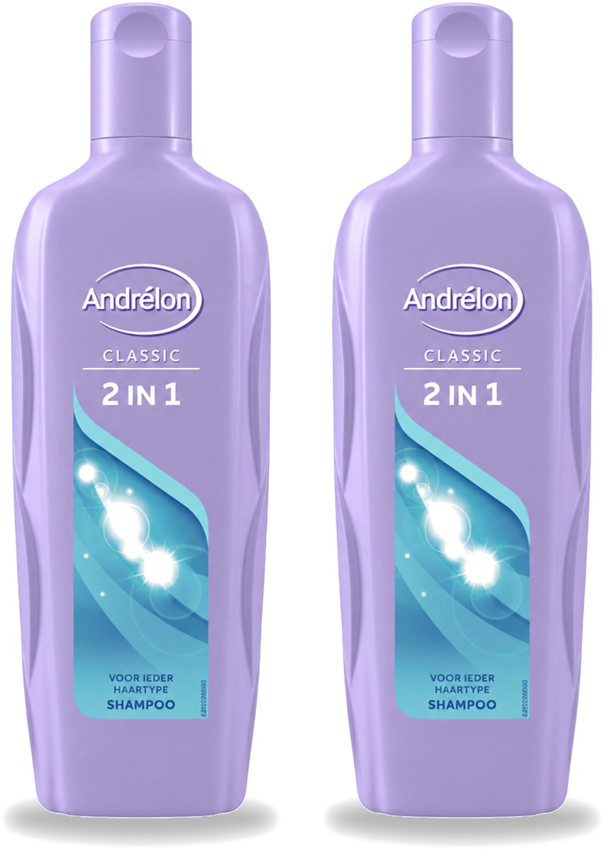 2 x Andrélon – Shampoo – 2-in-1 – 450 ml - Bulkverpakking - 2 stuks
