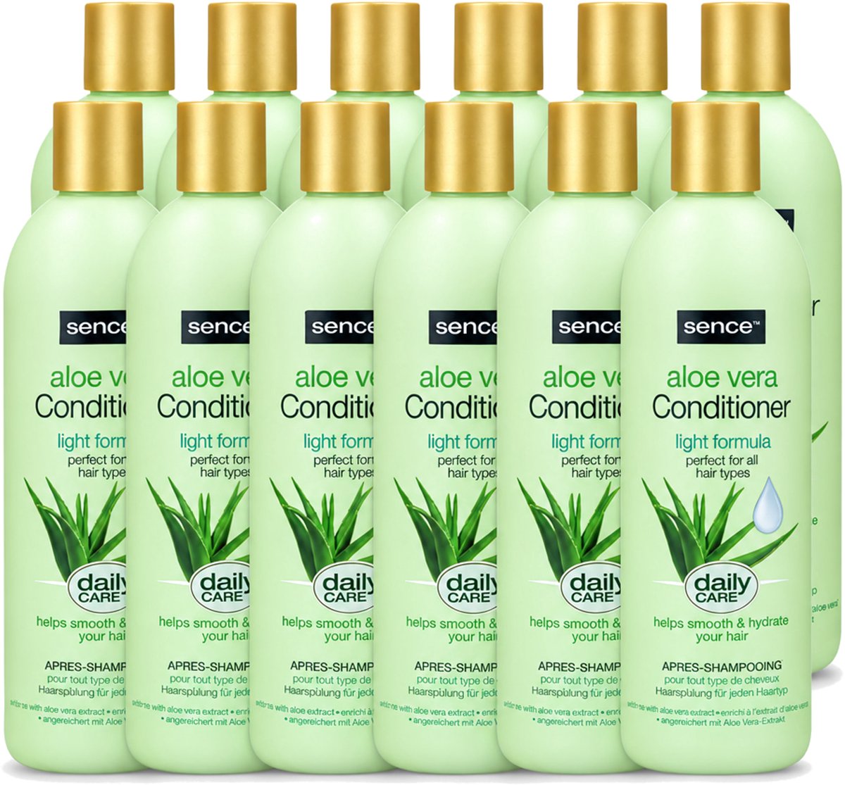 12 x Sence - Aloë Vera - Conditioner - Hydraterend - 400 ml - Voordeelverpakking - 12 stuks
