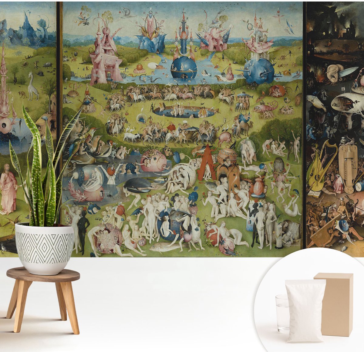 Wallfluent Fotobehang - Groente Vliesbehang - 208x146 cm - De Geheime Tuin Muurschildering - Gang behang Deel - Fotobehang Vlies - Gang behang