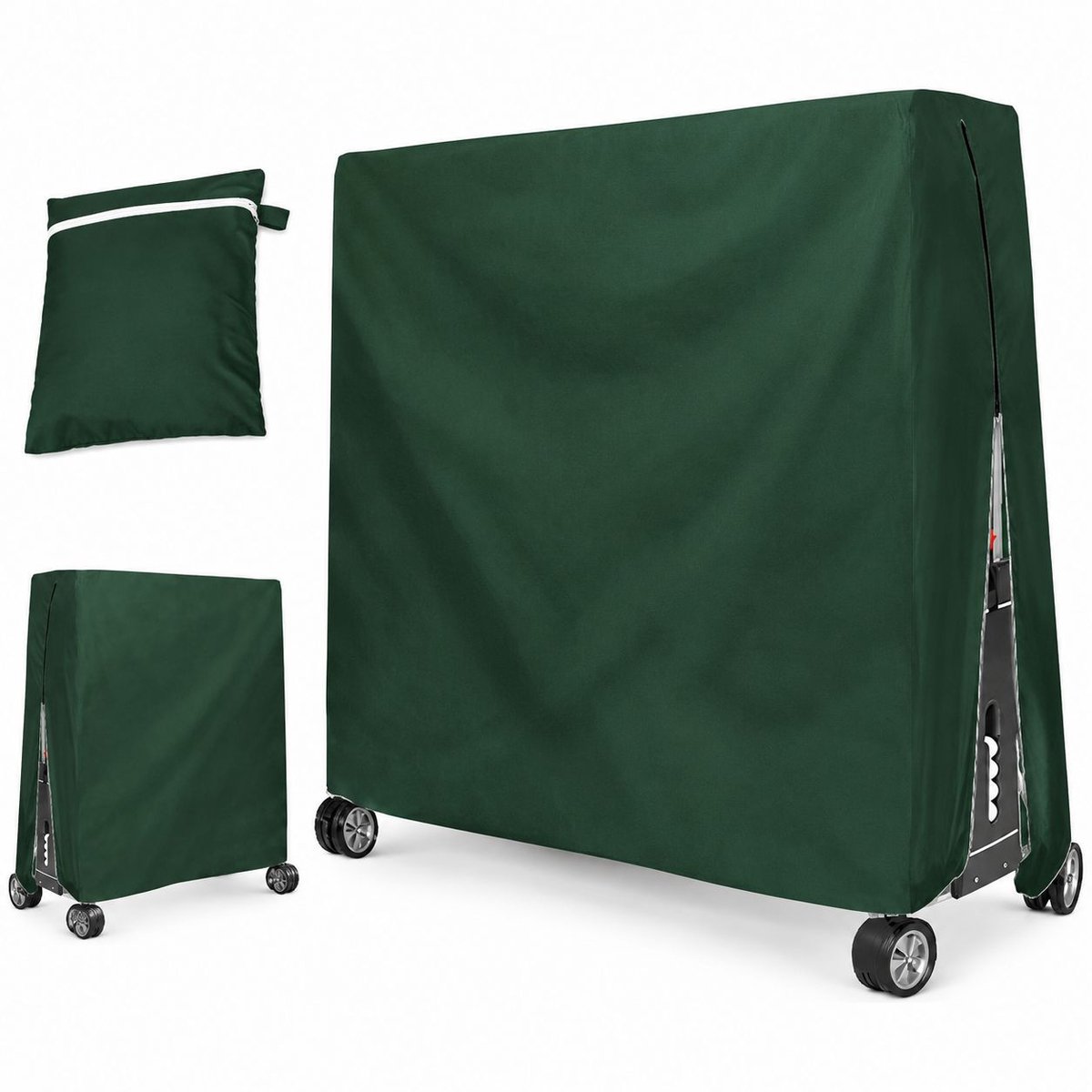 VHV - 210d waterdichte - Waterdicht, winddicht - 185 cm - Groen - Stofdicht - Tafeltennistafelbeschermer - Beschermhoes