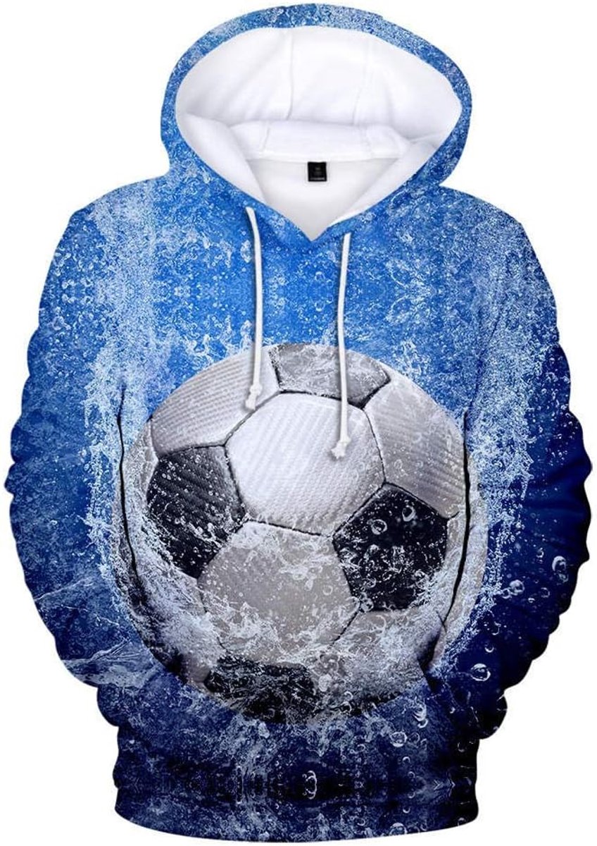 Hoodie 3D Print,3D Football Fashion Sweatshirt, Heren En Dames Gepersonaliseerde Sweater, Kinderen Gedrukte Hoodie Kinderkleding