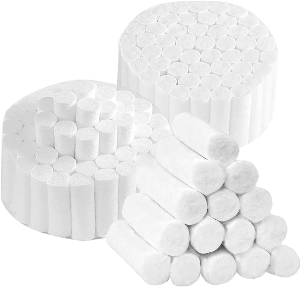 200 stuks bloedstgevende neusdoekjes, houder voor neusbloeding, katoenen rollen, zachte gaasrollen, neusstoppers voor kinderen van jongere leeftijden