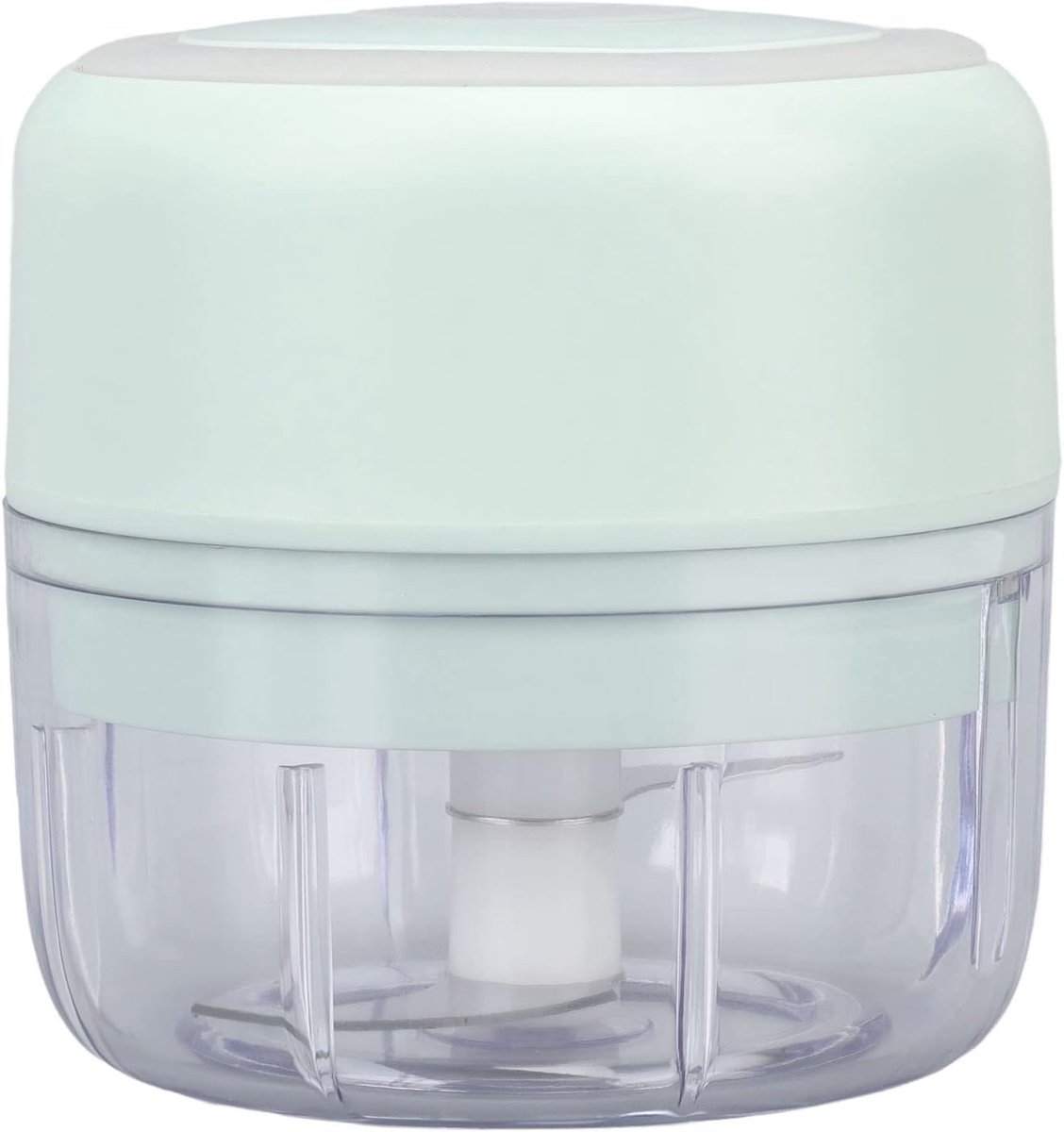 Turboblend Elektrische hakmolen met USB-aansluiting, 100 ml, compact en draagbaar, voor babyvoeding, chili, uien, noten, knoflook, mixer en keukenmachine (groen)