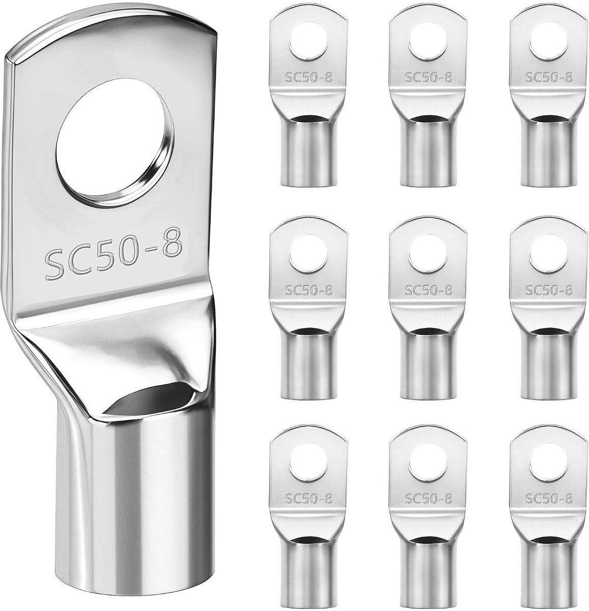 M8, kabelschoenen 50 mm², ringkabelschoenen SC50-8, 10