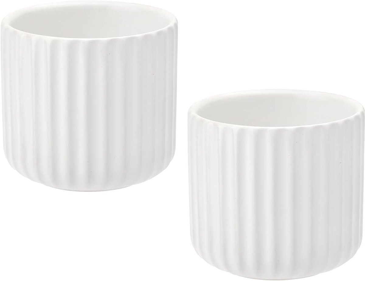 Set van 2 handloze koffiekopjes, 180ml aardewerken mokken, keramische espresso- en cappuccinokopjes voor een stijlvolle koffiepauze