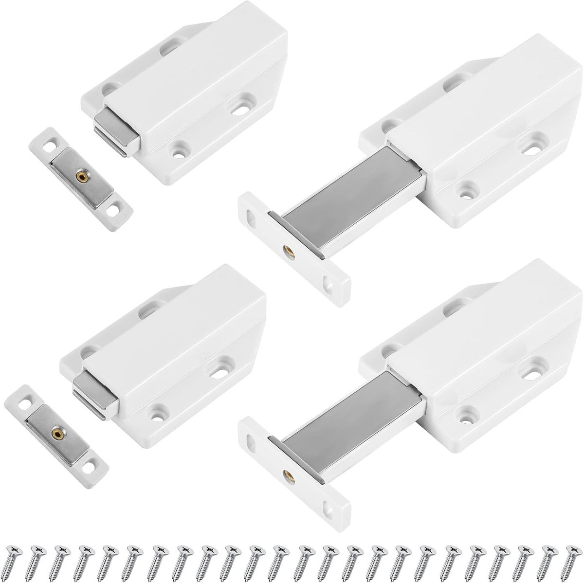 Zware Magnetische Drukknop Deuropener - 4 Stuks voor Kasten, Meubels en Lades - Eenvoudige Installatie en Gebruik