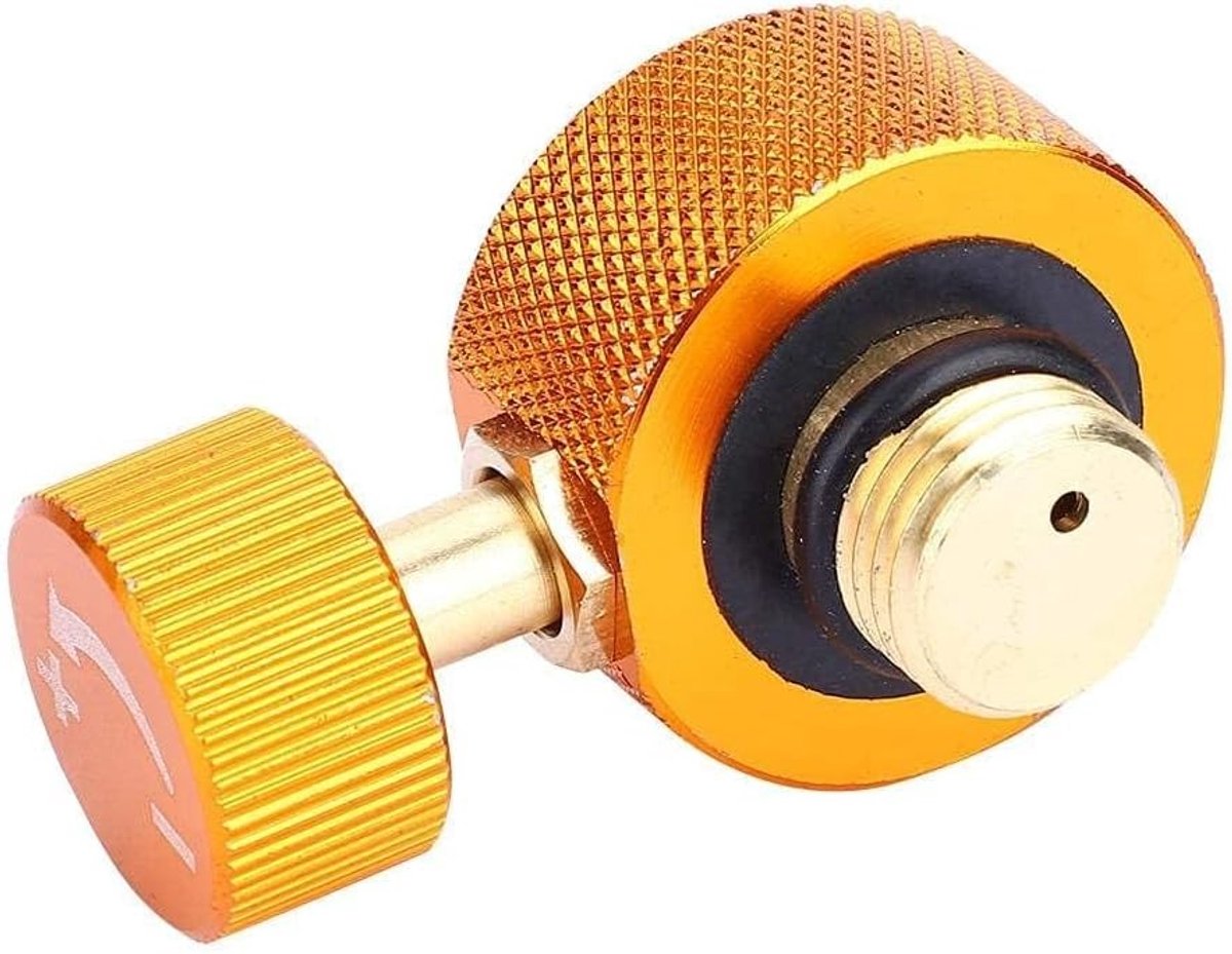 Gas Tank Branders Hoofd Adapter voor Buiten Koken - Converteer Huishoudelijke Cilinders naar Platte Tank Output voor Midden-Oosten Standaard, Ideaal voor Kamperen en Outdoor Activiteiten