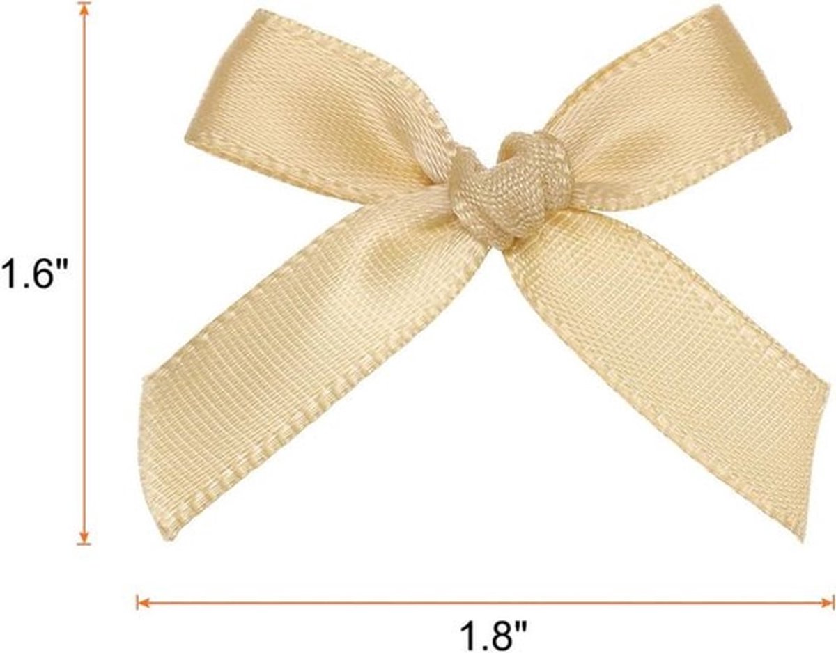 50 stuks mini satijnen lintstrikken voor creatieve ambachten en decoratie - 1,8 inch lang