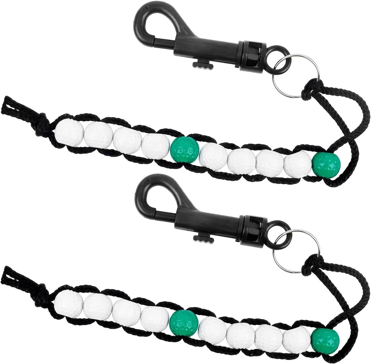 Golf Score Teller Set, 2 Stuks Golf Pedalen, Handige Golfbal Tellers met Pincet voor Buitenactiviteiten en Toernooien