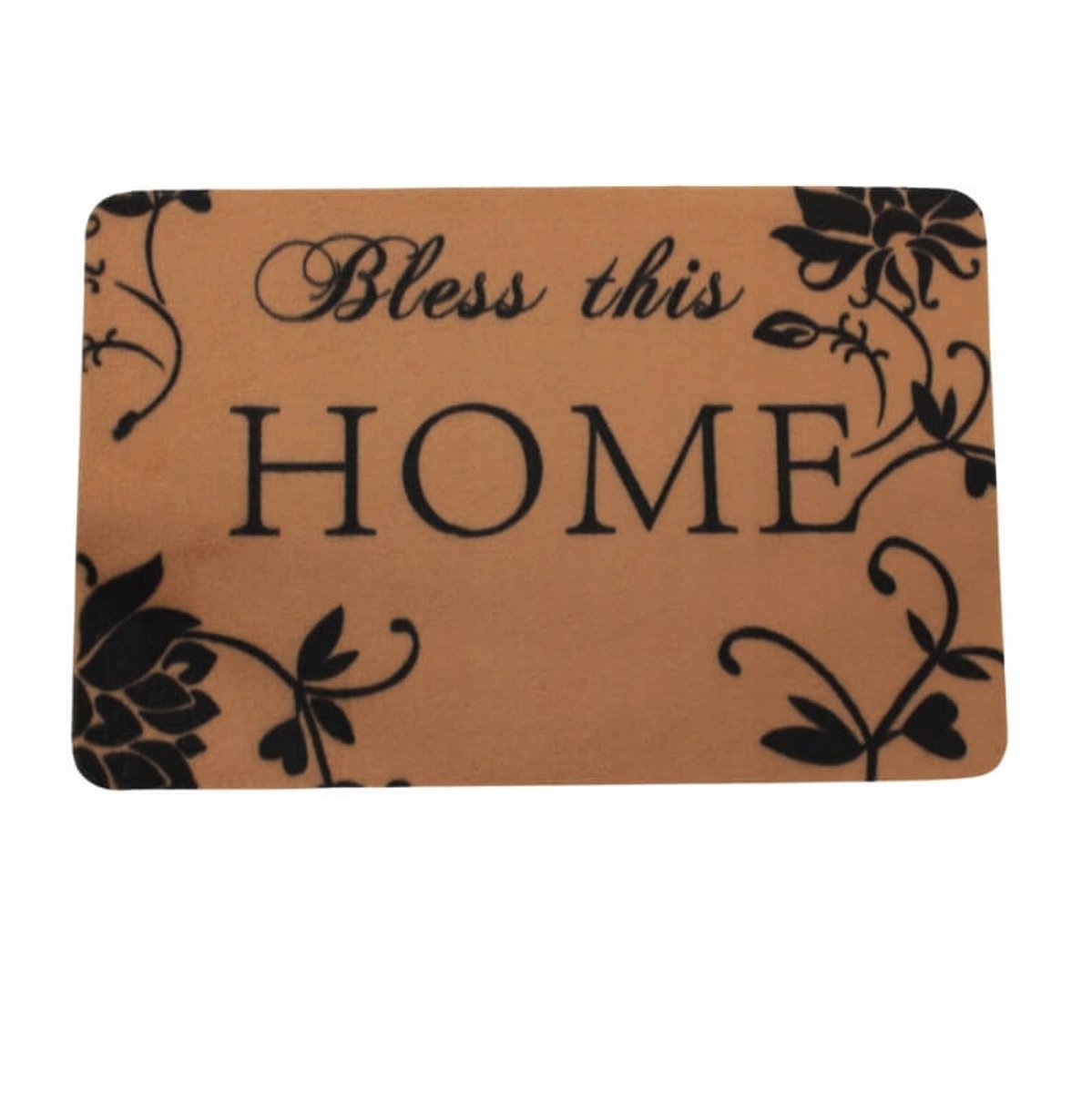 Woonmat Deurmat 60x40cm Antislip Tekst 'Bless this HOME'