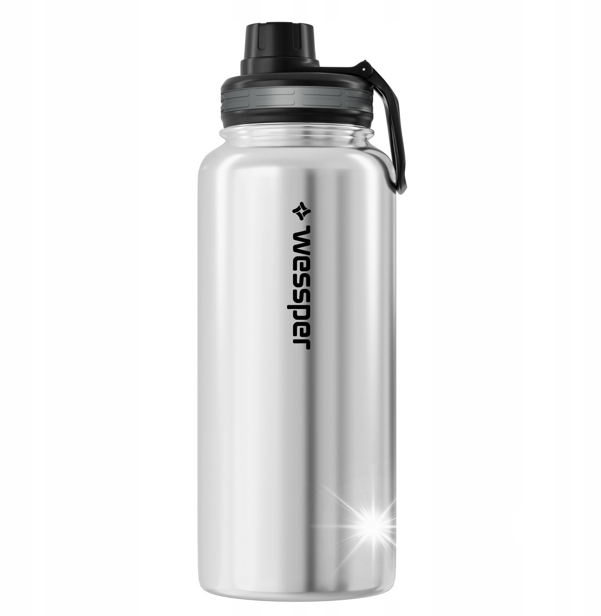 Wessper ActiveMax Steeline Thermosfles 1L - RVS, Lektvrij & BPA-vrij