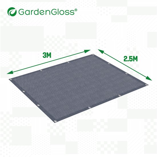 GardenGloss® Voortenttapijt 250x300 - Campingtapijt Outdoor Weerbestendig - Campingtapijt, Ttenttapijt incl. 12 Haringen en Draagtas — afbeelding 5