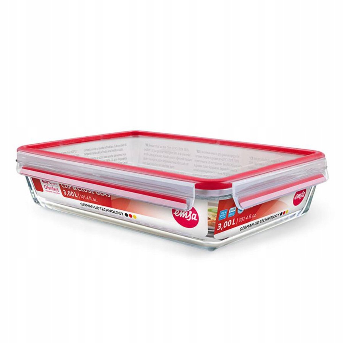 Clip & Close Glas Vershouddoos - 3,0 l