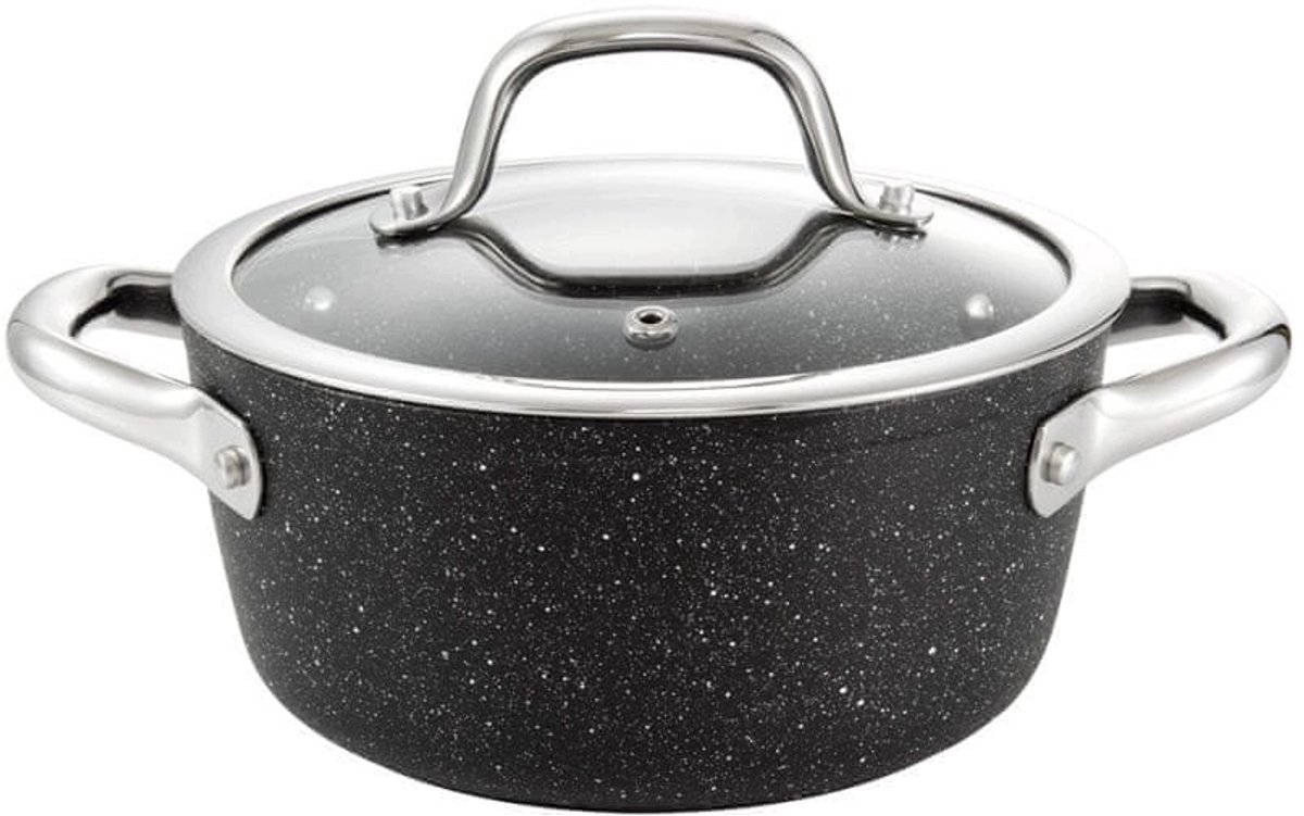 Tescoma President Stone Pan met Deksel - 1.8L - Ø 18cm - Zwart