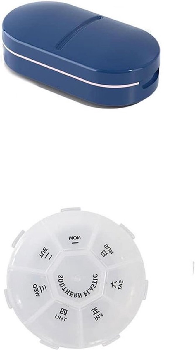 Pillensnijder en dagelijkse pillendoos - compact en draagbaar