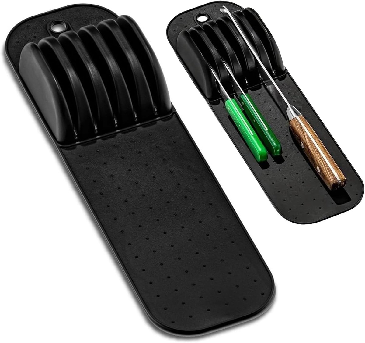 Keukenlade Organizer voor Messen - Plastic Opbergruimte voor Keukenaccessoires en Bestek