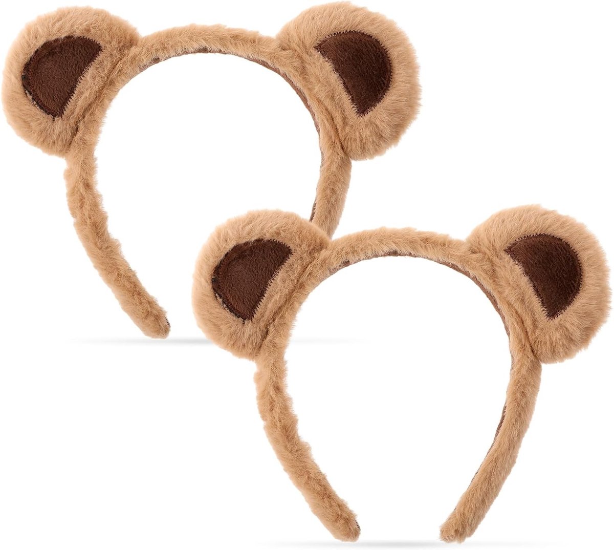 Schattige dierears haarbanden voor feestjes, kostuums en themafeesten - 2 stuks met berenoren, perfect als haaraccessoire en party gear