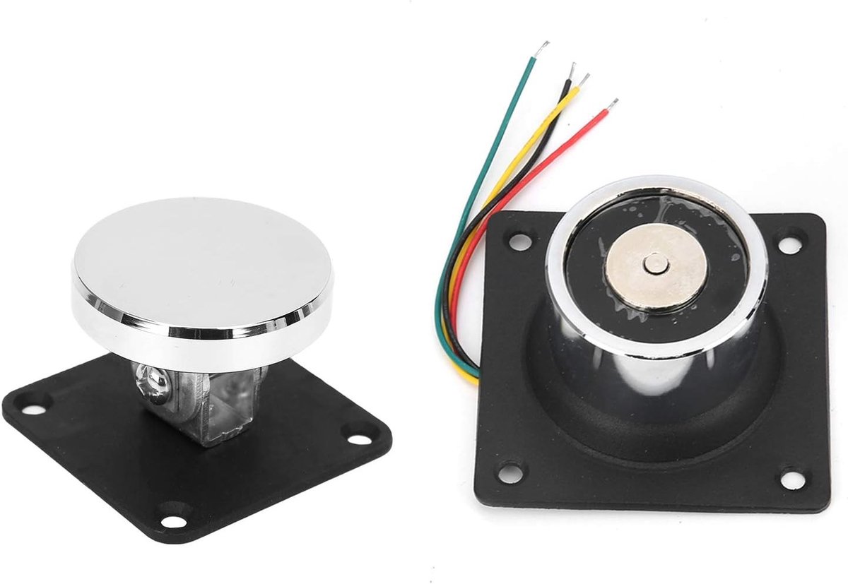 Krachtige elektromagnetische deurhouder voor houten deuren - 12V/24V deurstopper met sterke zuigkracht, ideaal voor ultieme deurbeveiliging en gemak.