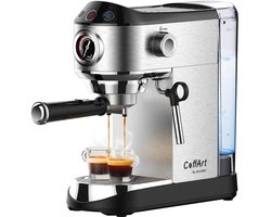 Lamor Koffiemachine - Koffie apparaat - Koffiezetapparaat - Koffiemachines - Espressomachine - Melkopschuimer - 31 x 13 x 31 cm