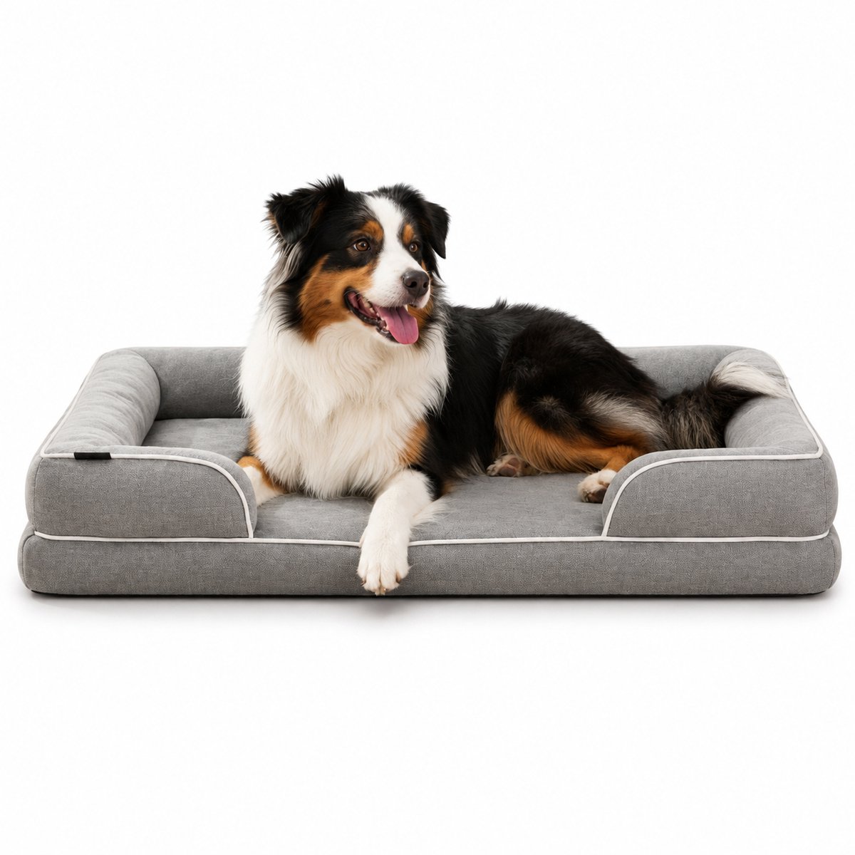 belviona Hondenbed orthopedisch, memoryfoam, antislip & waterafstotend 122x89x17 cm