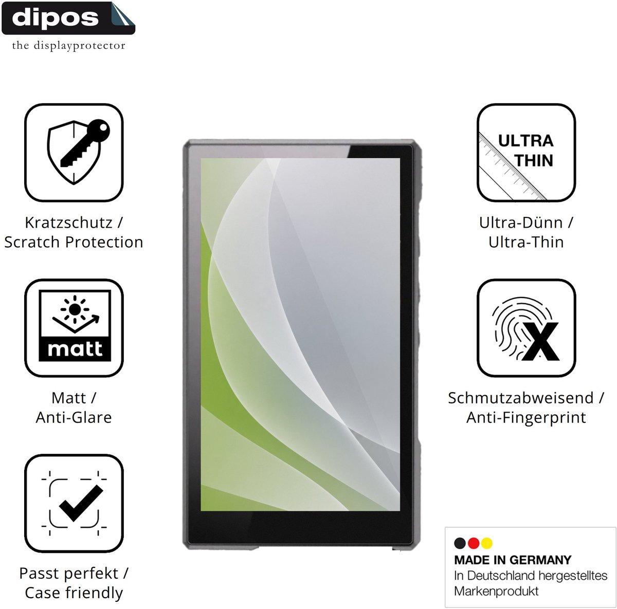 dipos – 4x Matte Beschermfolie geschikt voor Luoran N2 | Krasbestendige & antireflecterende Screenprotector Ultra-Thin