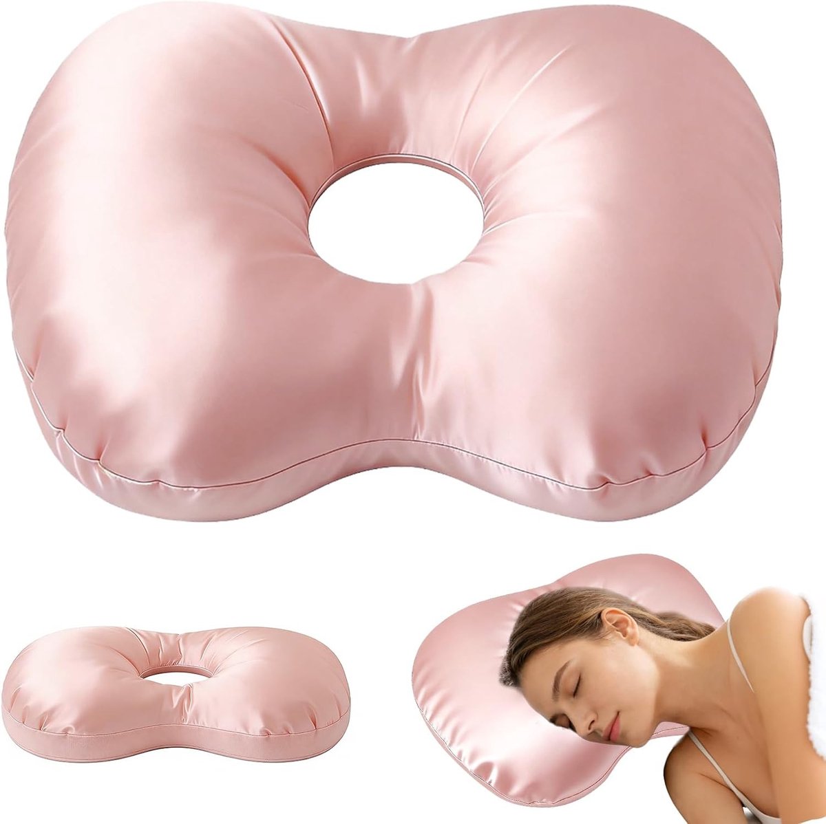 Piercing Kussen voor Oorpiercings - Ergonomisch Oorpiercing Kussen voor Zijslapers - Pijnverlichting en Comfort voor Oorpijn
