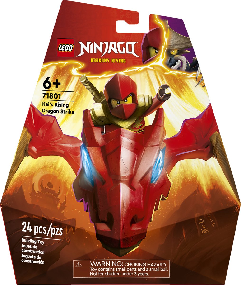 Bol.com LEGO 71801 NINJAGO Kai's rijzende drakenaanval Dragons Rising Tv-Serie Minifiguur Speelgoed aanbieding