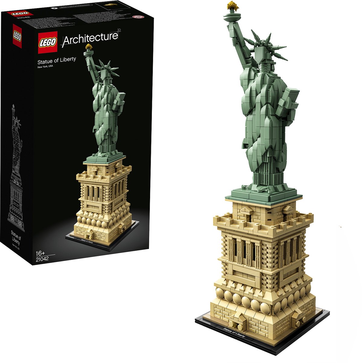 LEGO 21042 Architecture Vrijheidsbeeld Model Bouwset, New York Display en Verzamelmodel voor Volwassenen — cadeau in Spellen & Speelgoed - foto 7