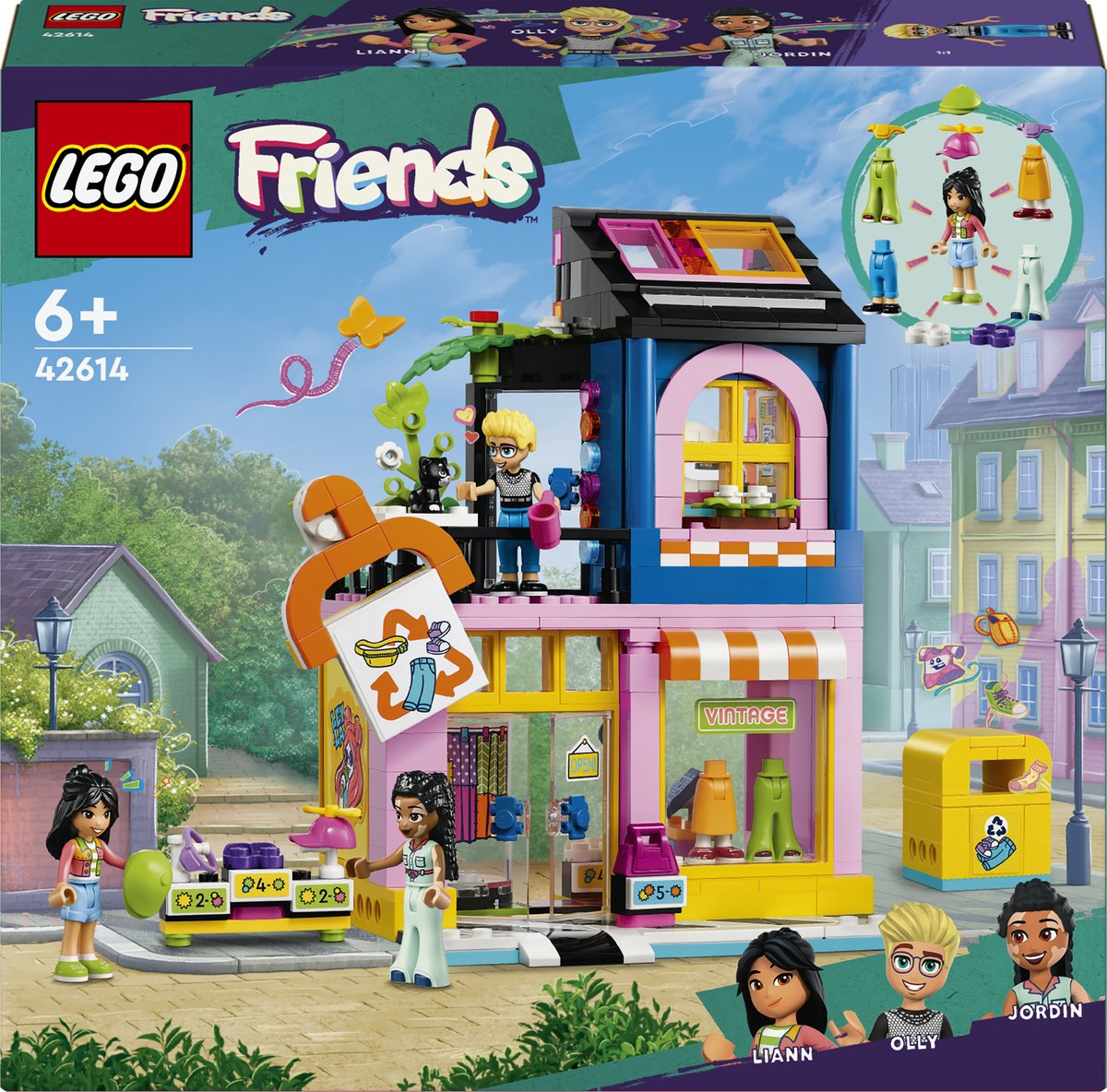 Bol.com LEGO 42614 Vintage kledingwinkel Speelgoed voor Kinderen met Poppetjes aanbieding