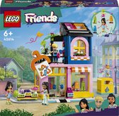 Ensemble de magasin de vêtements vintage LEGO Friends avec figurines et accessoires.