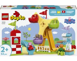 LEGO DUPLO Peppa Big Kermis Montessori Speelgoed voor Peuters van 2 jaar en Ouder 10453