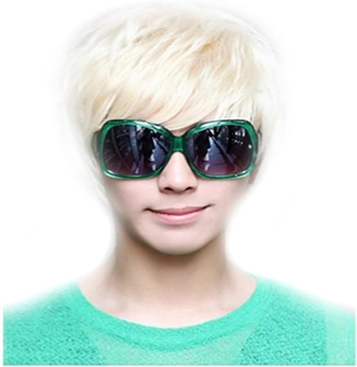 Fluffy Rechte Blonde Peruk voor Feestkleding, Halloween, Kerst en Carnaval - Perfecte Accessoire voor Elke Gelegenheid