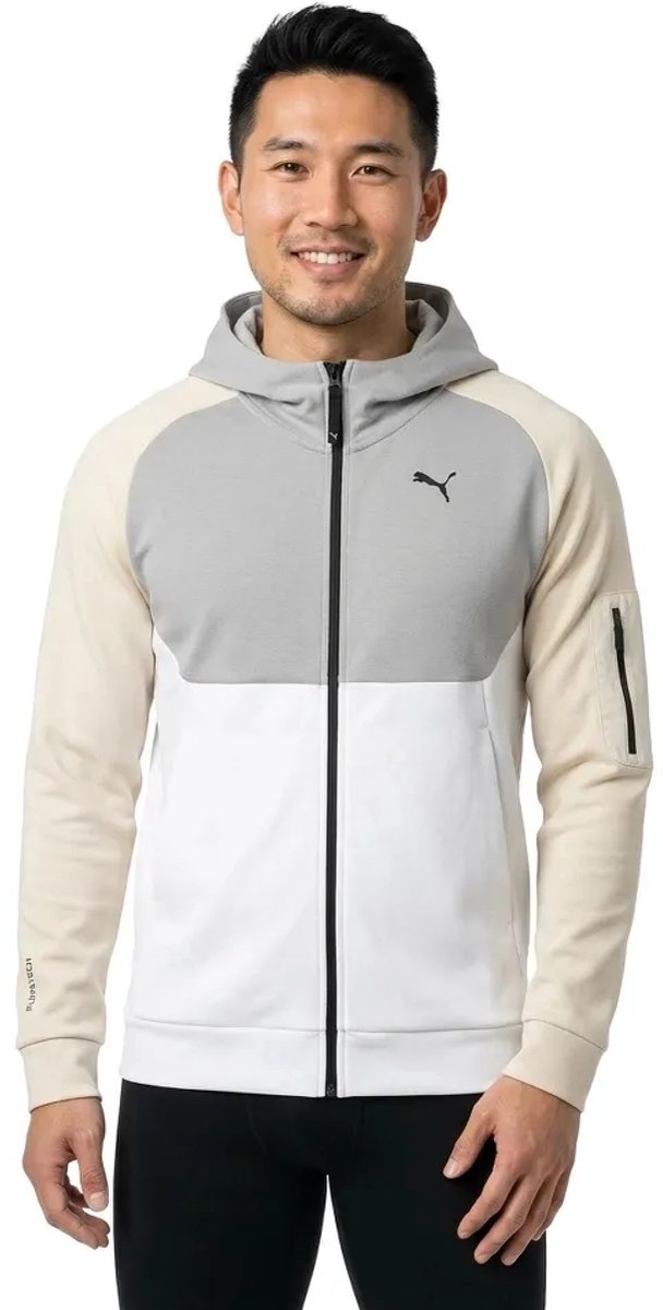 Puma Tech Sweatshirt Met Rits Grijs M Man