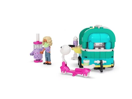 LEGO 41733 Friends Mobiele bubbelthee stand Speelgoed Set met Voertuig en Speelgoedscooter