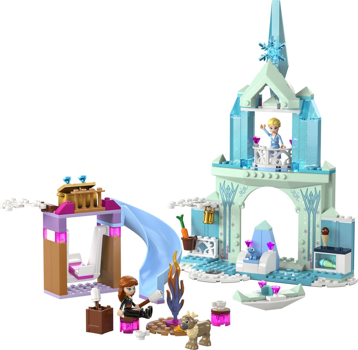 LEGO 43238 ǀ Disney Princess Elsa's Frozen kasteel Bouwbaar Speelgoed met Elsa en Anna Poppetjes — cadeau in Spellen & Speelgoed - foto 7