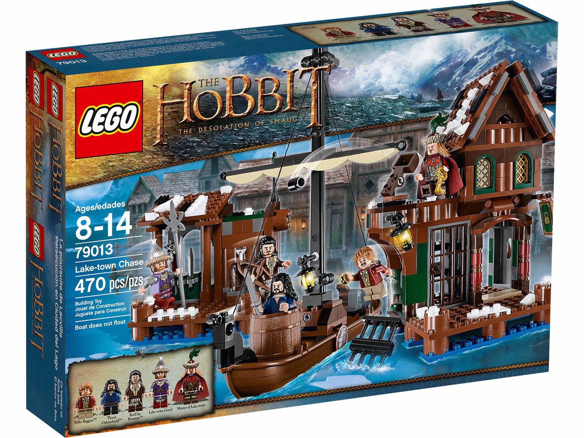 LEGO The Hobbit Lake-town Chase, Bouwpakket, 8 jaar, Geluidseffecten ondersteund, 470 stuk(s)