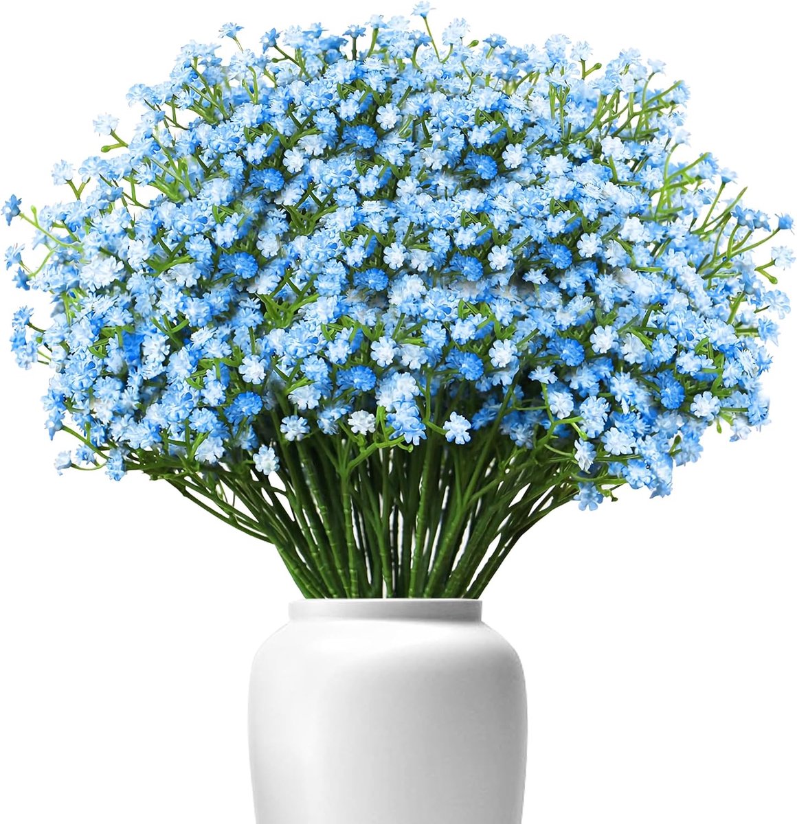 Gedroogd Gipskruid - Set van 6 - Kunststof - Weerbestendig - Onderhoudsvrij - Blauw