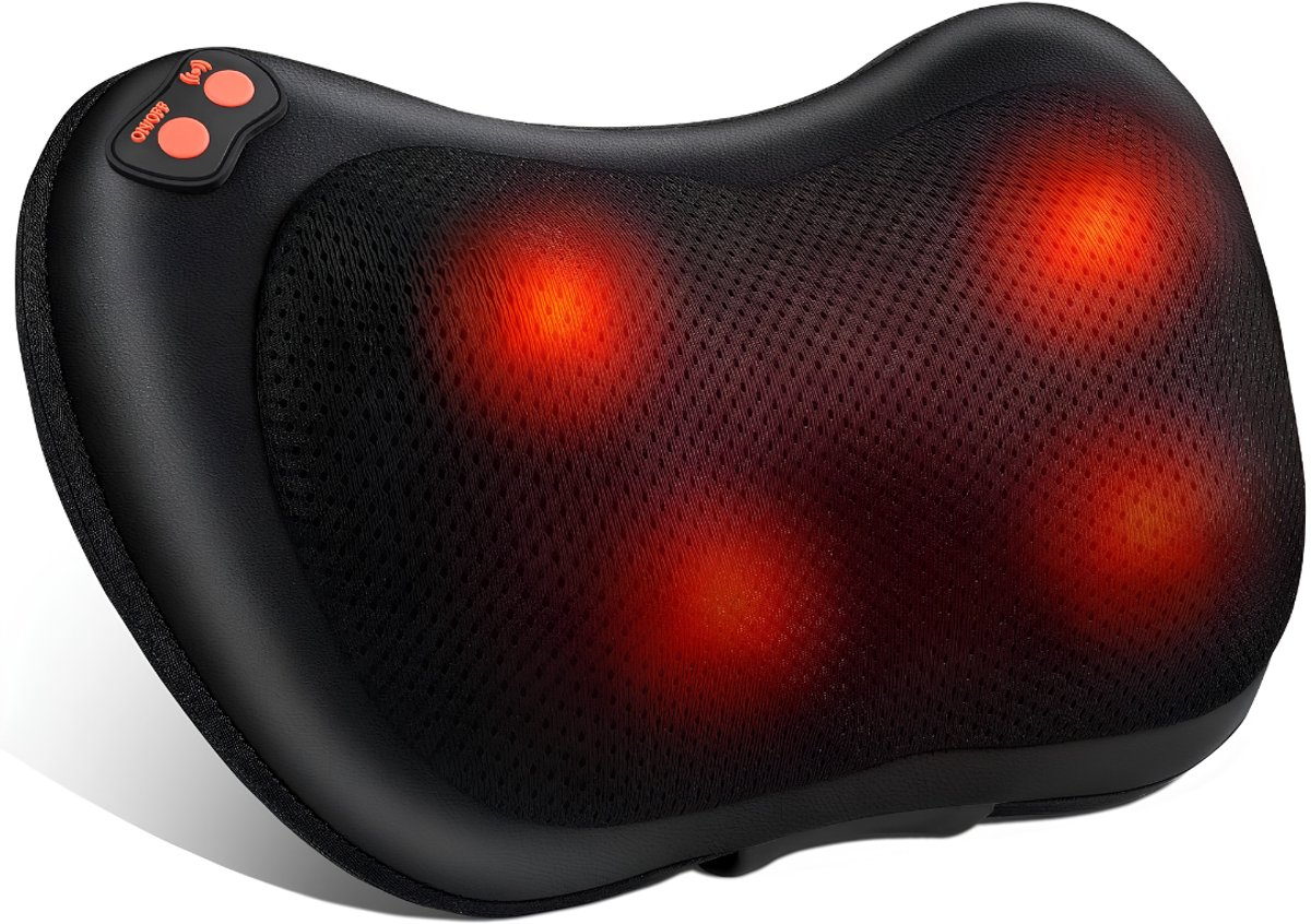 Massage Kussen - Massage Apparaat - Massagekussen - Zwart - ‎ 30cm x 20cm x 11cm