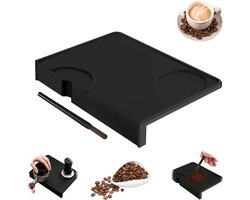 Siliconen Tamper Mat voor Espresso, Antislip en Waterdicht, Inclusief Borstel, Barista Accessoires voor Koffie en Tamping