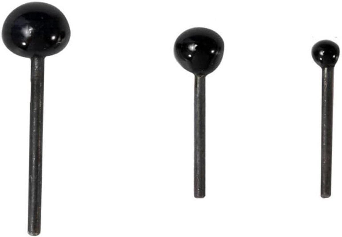 Mini Zwarte Glazen Ogen Set voor Poppenmaken - 150 Paar Craft Ogen voor Naaldvilt en DIY Projecten (2mm, 3mm, 4mm)
