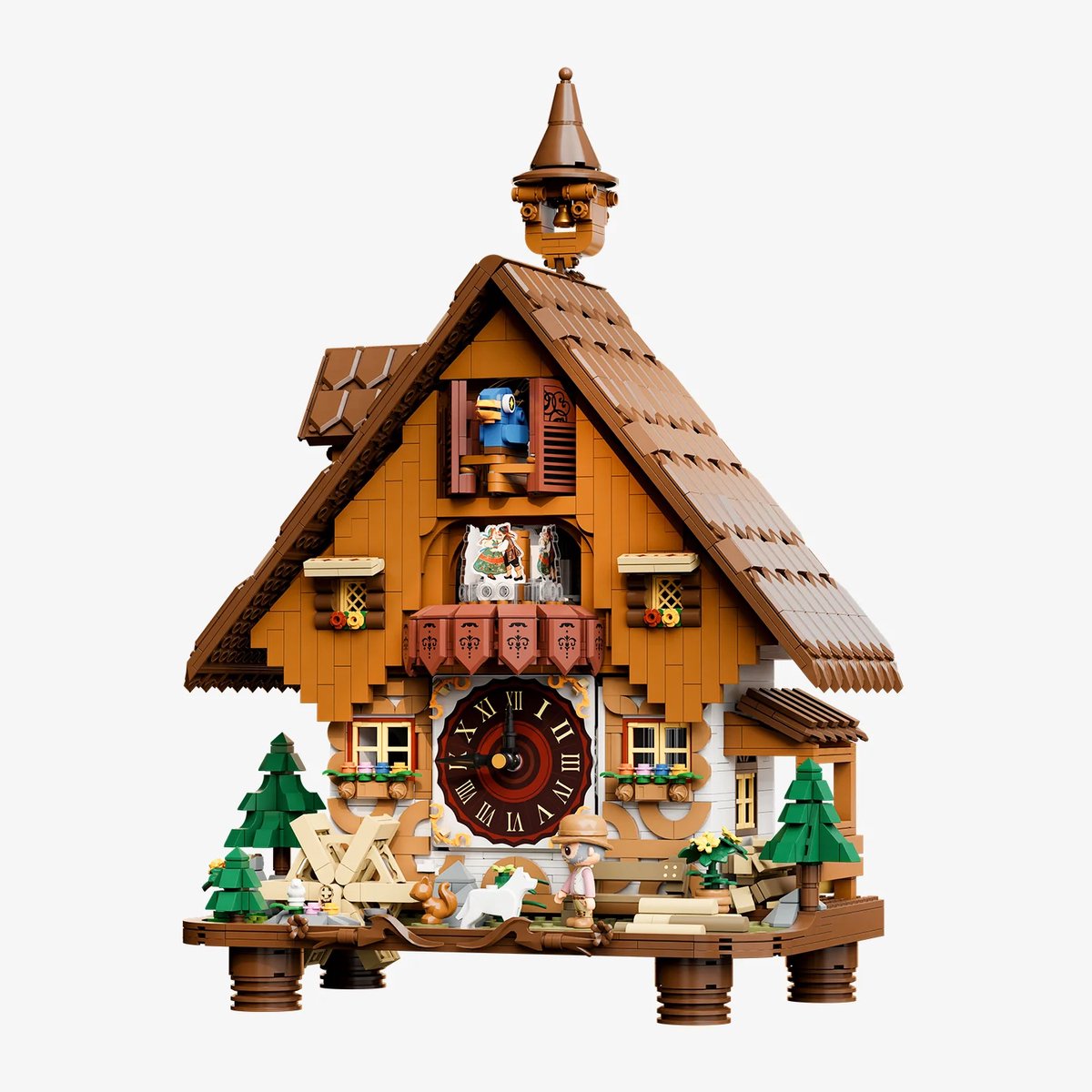 Pantasy, 3D Bouwblokjes, Retro collection, Cuckoo Clock, 85027, 30,6x17,7x59,1cm