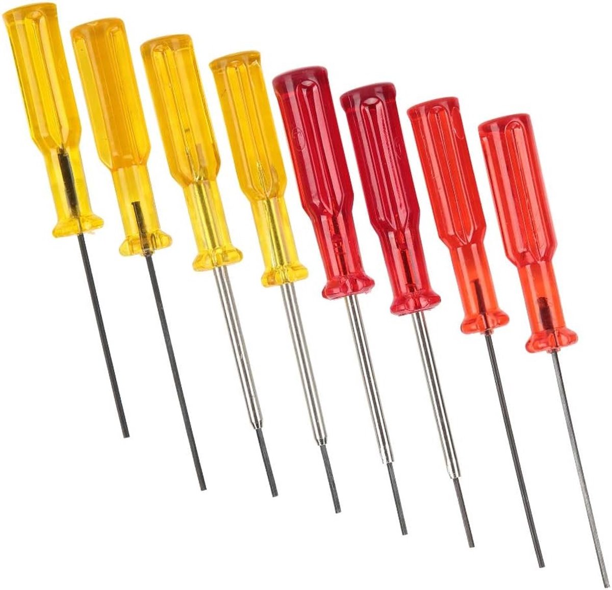 Set van 8 Hex Socket Schroevendraaiers voor Overlockmachines - Naald, Purl en Stretch - 1.5mm en 1.6mm
