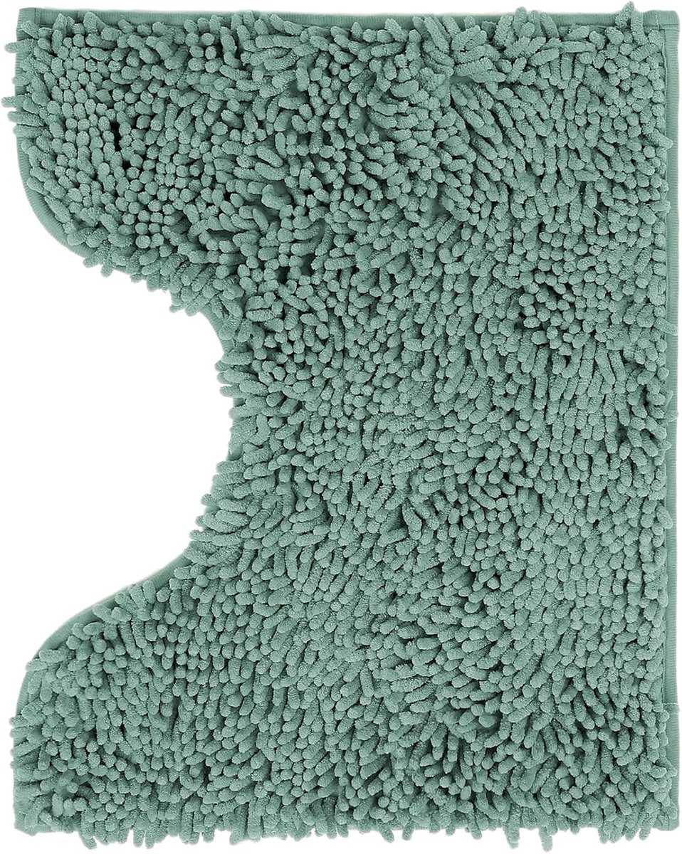 Badmat - 40 x 50 cm - Met uitsparing - Chenille - Antislip