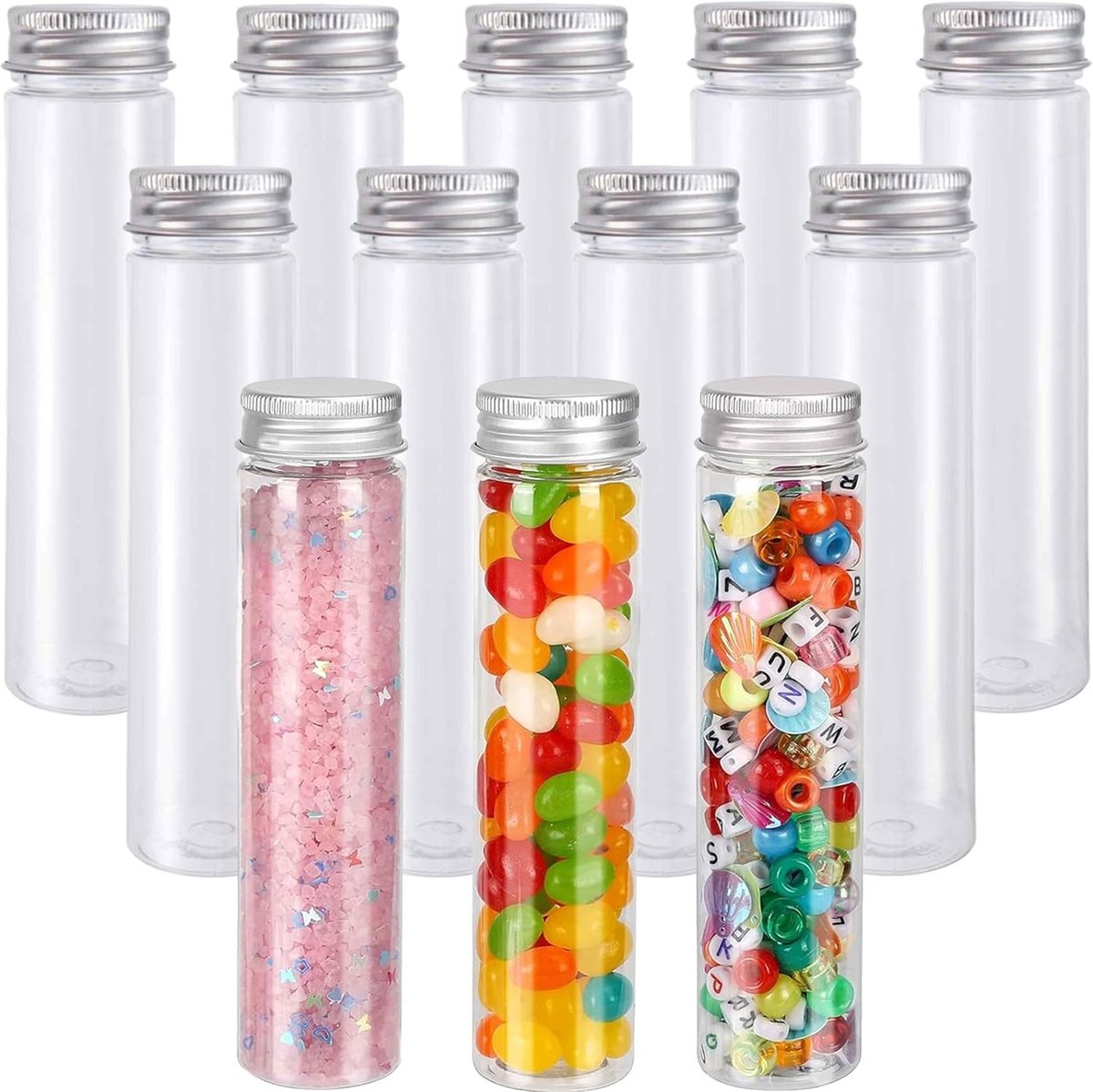 30 ml Heldere Glazen Testbuizen met Schroefdop - Set van 12 voor Bloemen en Laboratoriumgebruik