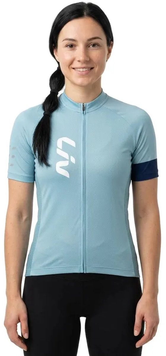 Liv Beliv Korte Mouw Wielertrui Blauw XL Vrouw